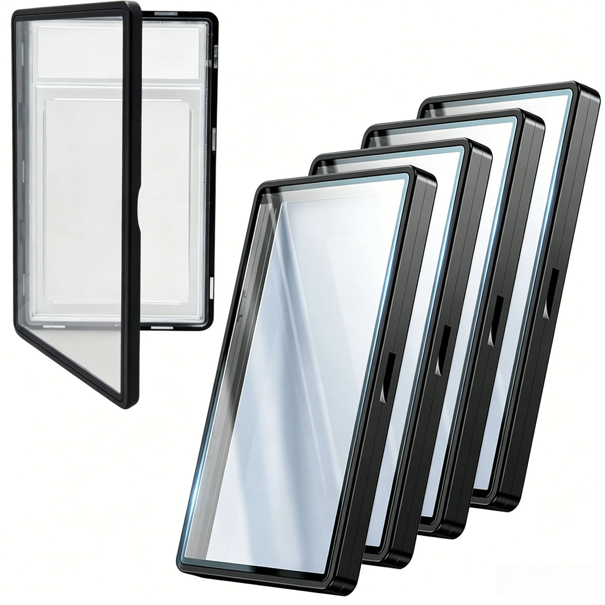 Aluminum One-Touch Magnetic Case (4 Pack)